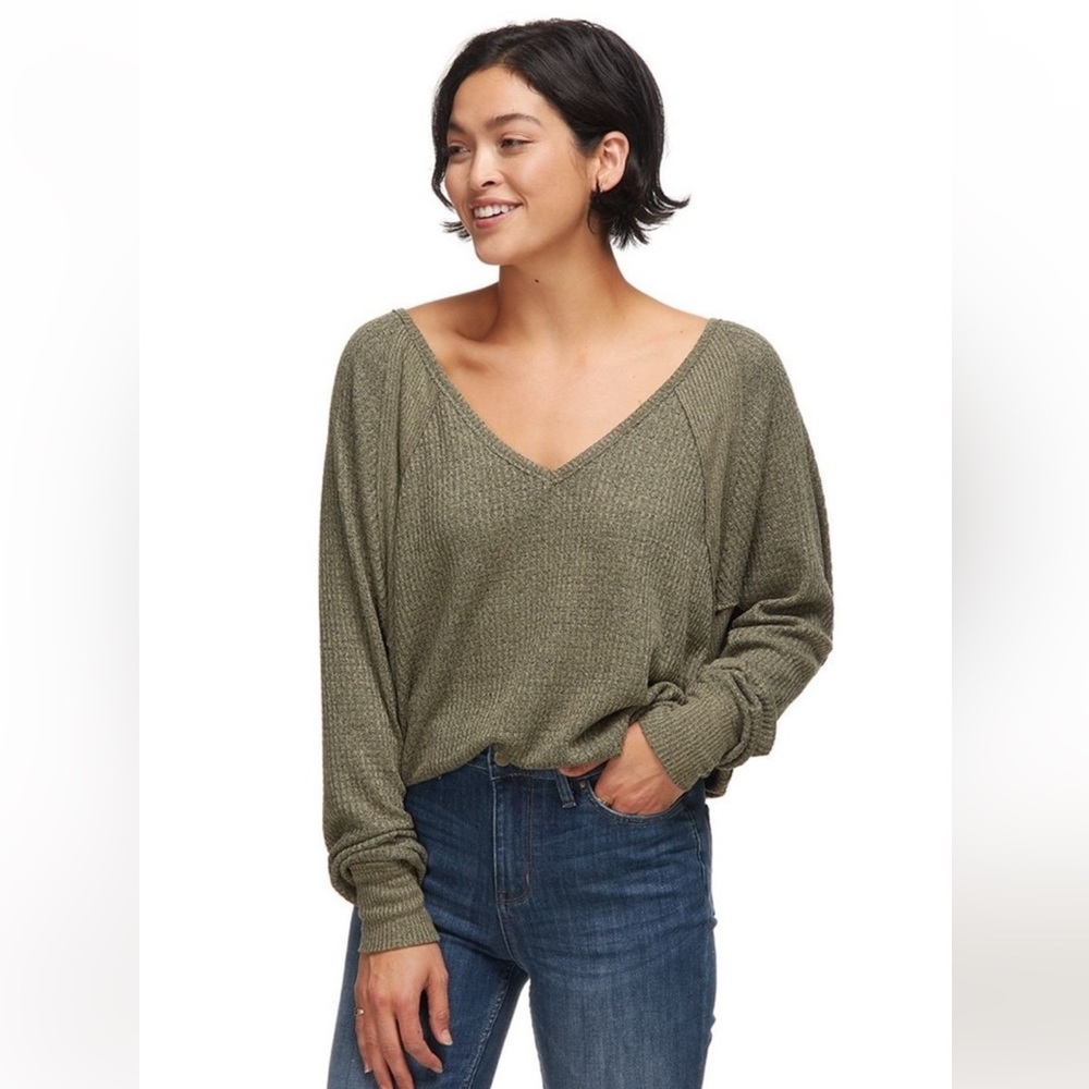 Free People Ferngully Green Santa Clara Thermal NWT 💚